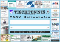 Mannschaftsfoto Tischtennis in Hattenhofen - mit neuem Plakat in die Saison, 03.10.2026